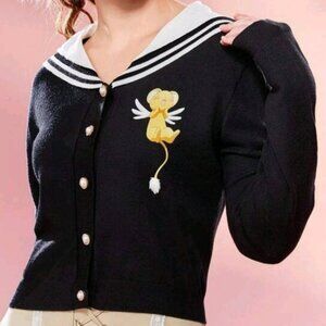 Cardcaptor Sakura Kero Black Button-Up Cardigan